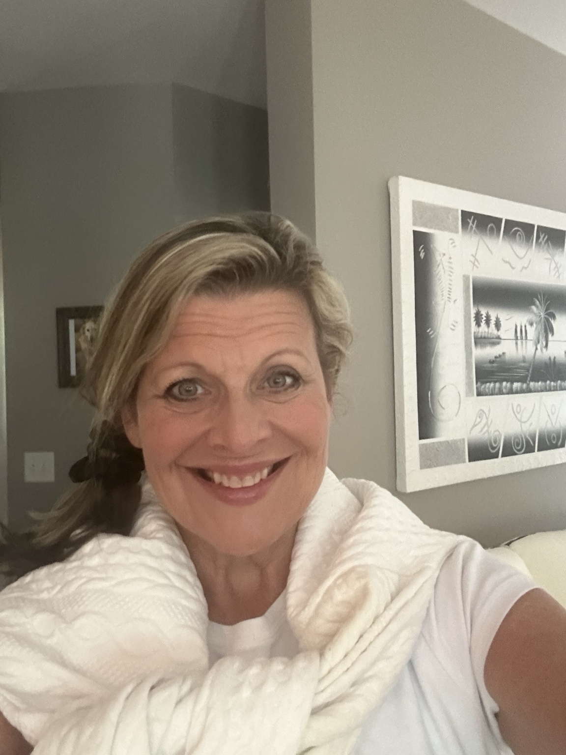 Sheri Julian smiling at home